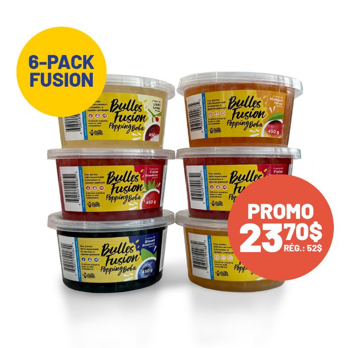 Kit découverte 6-Pack Fusion Bulles fusion | 6 X 450 g