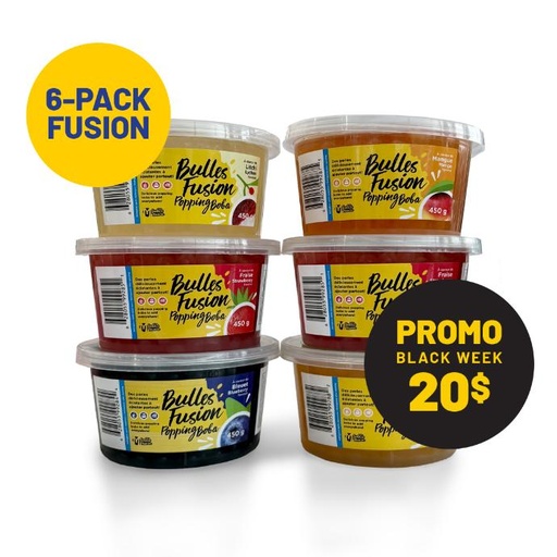 [BFCS6-DECOUV-450] 6-Pack Fusion - Popping Boba Discover Kit (6 x 450 g)